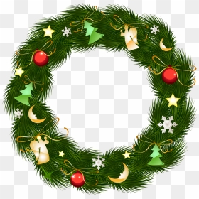 Christmas Decoration Clipart Png Transparent Png , - Corona Png Navidad, Png Download - decoration clipart png