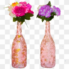 Set Pink Flower Vases, HD Png Download - big flower vase png