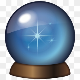 Crystal Ball Emoji Png, Transparent Png - crystal icon png