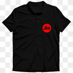 Jio Polo T-shirt Black - Png Jio T Shirt, Transparent Png - jio png image