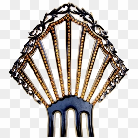 Art Deco Hair Comb Celluloid Spanish Style Hair Accessory - Illustration, HD Png Download - gents hair style png