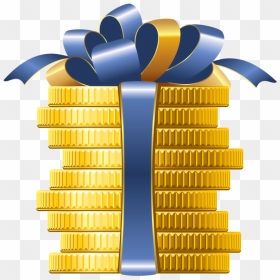 Gold-coins - Coins Png, Transparent Png - flat ribbon png
