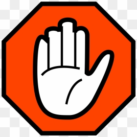 Hand Stop Sign Cartoon, HD Png Download - like hand icon png