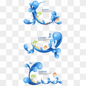 Cartoon Illustration Free Download Image Clipart - Free Vector Sea, HD Png Download - waves graphic png