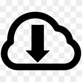 Cloud Download Symbol - Download, HD Png Download - download symbol png