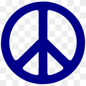 Peace Symbol Png Free Download - Blue Peace Sign Png, Transparent Png - download symbol png