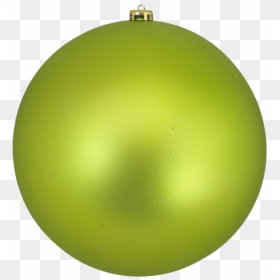 Green Christmas Ball Png Picture - Flat Green Christmas Bulbs, Transparent Png - metal ball png