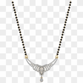 Womens 18 Karat Gold And Diamond Mangalsutra Pendant - Latest Mangalsutra Design In Diamond, HD Png Download - png mangalsutra images