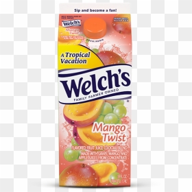 Welch"s Mango Twist Refrigerated Juice Cocktail - Juicebox, HD Png Download - mango juice glass png