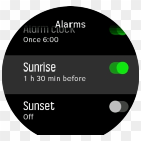 Sunrisesunset Alarm Toggle Spartan - Suunto 9 Battery Modes, HD Png Download - sun rise images png