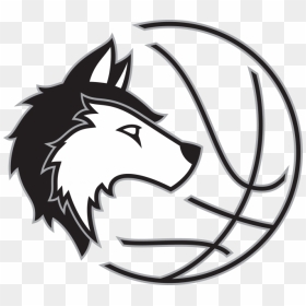 Transparent White Basketball Png - Wolf Logo No Background, Png Download - ball png transparent background