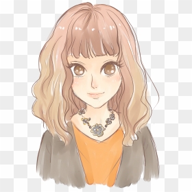 Cartoon, Png Download - Girl With Brown Hair Drawing, Transparent Png - boys hairstyle png