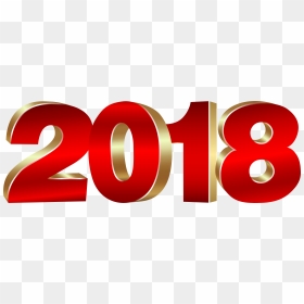 Gold And Red - 2018 Clipart Png, Transparent Png - 2018 png hd