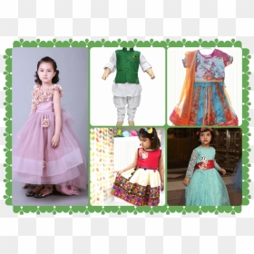 Indian Festival Dress For Kids, HD Png Download - indian baby png