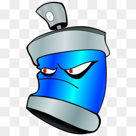 Graffiti Spray Can Cartoon, HD Png Download - blue color png