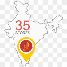 Store Locator - Show The Location Of Indian Space Research Centres, HD Png Download - wedding malai png