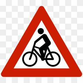Cyclist Road Signs, HD Png Download - bike png for photoshop