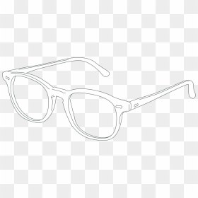 Line Art, HD Png Download - black spectacles png