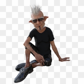 Sitting, HD Png Download - hairstyle png male