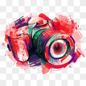 Transparent Camera Illustration Png - Photography Camera Vector Png, Png Download - art png images
