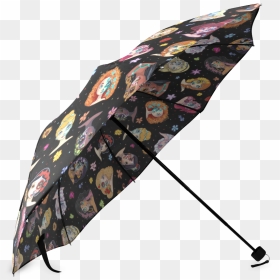 Purple Umbrella With Penguin , Png Download - Umbrella, Transparent Png - folding umbrella png