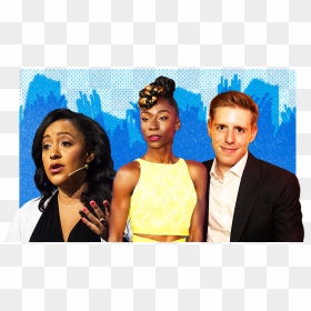 Julia Collins Angelica Ross And Mark Groden - Portable Network Graphics, HD Png Download - hairstyle png male