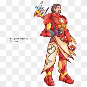 Ironman, Kingdom Hearts By Alessandelpho - Iron Man Keyblade, HD Png Download - iron man heart png