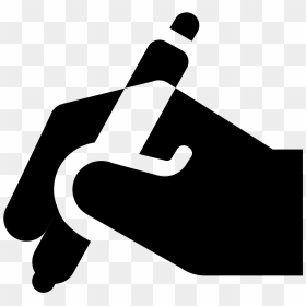 Hand With Pen Icon - Escrevendo Icon Png, Transparent Png - pen in hand png