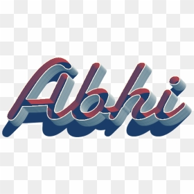 Abhi 3d Letter Png Name - Graphic Design, Transparent Png - 3d heart symbol png