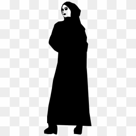 Muslim Silhouette Woman Free Photo - Silhouette Woman With Hijab, HD Png Download - muslim hat png