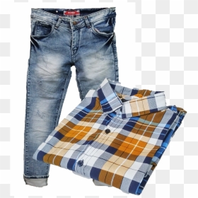 Plaid, HD Png Download - men jeans png