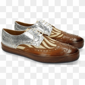 Derby Shoes Alfred 5 Hair On Wood Zebra Silver - Slip-on Shoe, HD Png Download - zebra png images