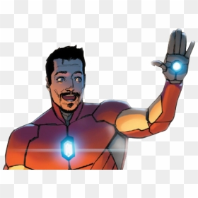 Iron Man Tony Stark Transparent - Comic Tony Stark Png, Png Download - iron man heart png