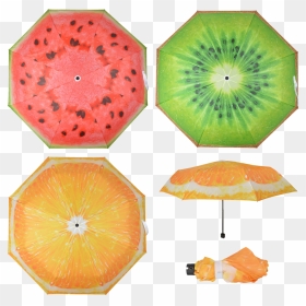 Foldable Umbrella Fruit Ass - Umbrella, HD Png Download - folding umbrella png