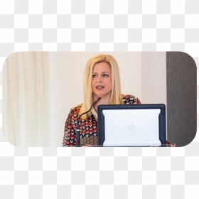 Girl, HD Png Download - woman with laptop png