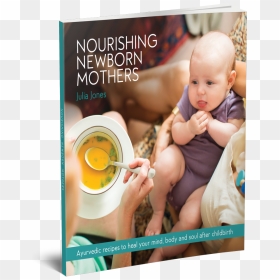 3d Book Cover Nourishing Newborn Mothers - Baby, HD Png Download - indian baby png