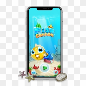 Mobile With Fish Cannon Game - Cartoon, HD Png Download - fish group png