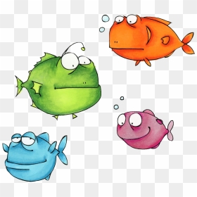 Fish Group 895-27 - Cartoon, HD Png Download - fish group png