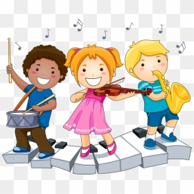 Png Etsy Clip - Playing Instrument Clipart, Transparent Png - school kids clipart png