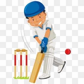 Cricket Bat Hitting Ball - Transparent Cricket Bat And Ball, HD Png Download - cricket ball fire png