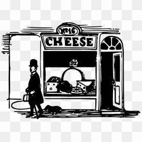 Cheese Shop Clip Arts - Drawing Of A Cheese Shop, HD Png Download - shop clipart png