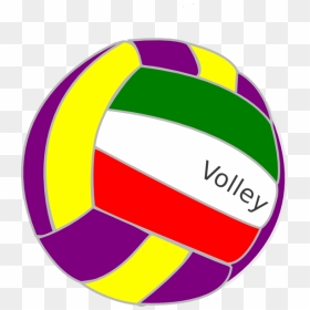 Colorful Volleyball Svg Clip Arts, HD Png Download - volleyball png images