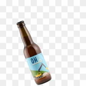 Glass Bottle, HD Png Download - open beer bottle png