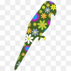 Floral Parrot - Parrots, HD Png Download - green parrot png