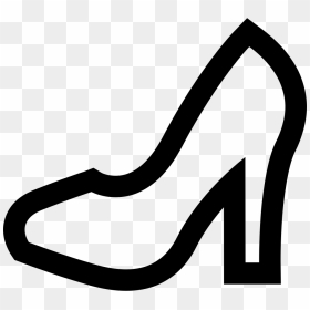Female Shoe Outline Comments Clipart , Png Download - Zapato Icono, Transparent Png - female shoes png