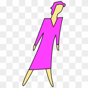 Cartoon Lady Walking Svg Clip Arts, HD Png Download - lady clipart png
