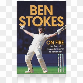 Ben Stokes Book, HD Png Download - cricket ball fire png