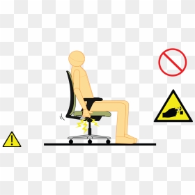 Please Don"t Put Your Fingers Into The Gaps Of Revolving - Do Not Stand On Chair Office, HD Png Download - revolving chair png