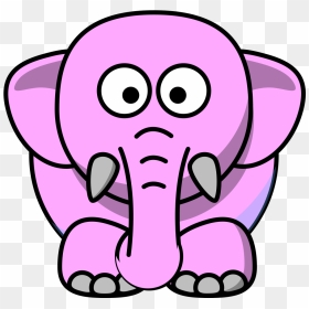 Cartoon Elephant Svg Clip Arts - Printable Animal Clipart Black And White, HD Png Download - cartoon .png