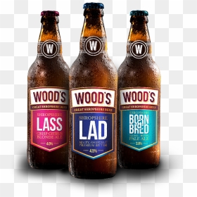 Woods Beers In Bottles - Woods Brewery Shropshire Lad, HD Png Download - open beer bottle png